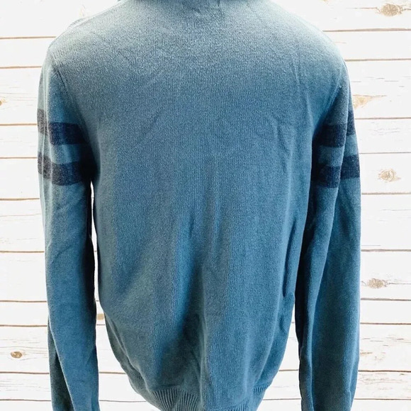 BANANA REPUBLIC Men Long Sleeve Zip-Up Collared Knit Sweater Top Size Small - Picture 4 of 12